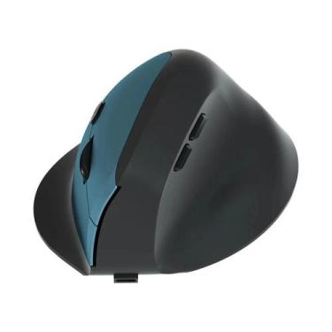 Imagem de Mouse Vertical Ergonômico Bluetooth Sem Fio 2.4G Óptico Com 3 DPI Ajus