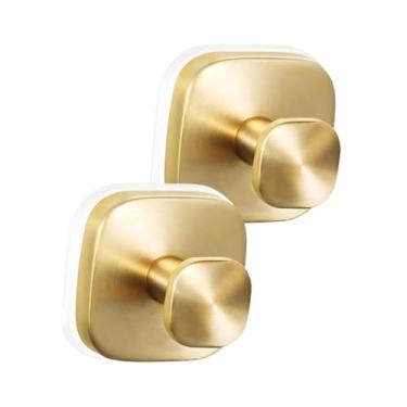 Imagem de Generic 2x Ganchos com Ventosa para Guirlanda Ganchos de aço Inoxidável Espessados ​​à Prova de Ferrugem Cabides de Guirlanda para Festa Escritório Porta da, Ouro