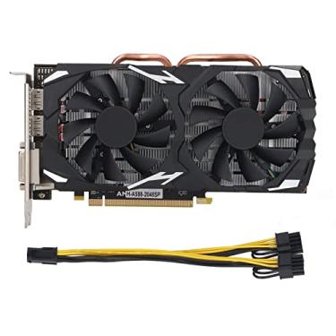 Imagem de Placa Gráfica para Jogos RX580 8GB GDDR5 256BIT de Alto Desempenho e Baixo Ruído para 10 11 Vista Linux (RX580 8 GB GDDR5 256 bits)