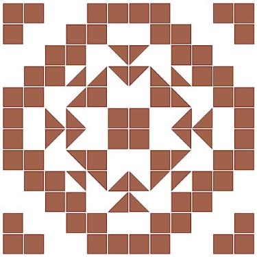 Imagem de FloorPops 61 cm x 152 cm Terracotta Matias Ladrilhos de piso