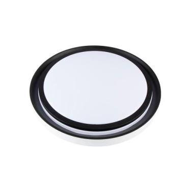 Imagem de Plafon Nordecor Zony Redondo 2670 Led Bivolt Preto - Mbled/Nordecor, A