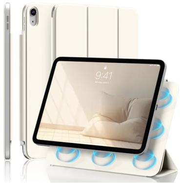 Imagem de JKSML Capa para iPad (A16) 11ª/10ª geração com suporte para lápis, ultrafina e leve, fixação magnética forte, capa fólio rígida antidobra, suporte triplo para iPad de 11 polegadas (2022)/11 polegadas