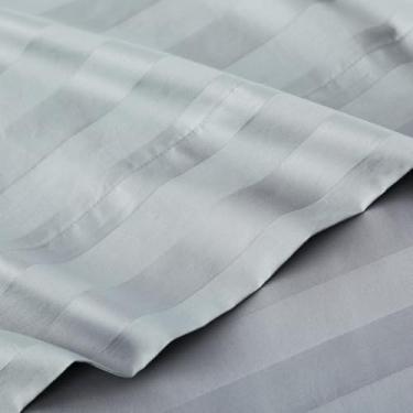 Imagem de Pacote com apenas 2 lençóis, tamanho Cal King, 400 fios, 100% algodão egípcio - resistente a rugas, desbotamento e manchas (pacote com 2)