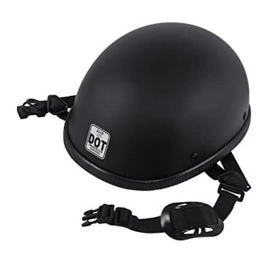 Imagem de H-YEEU Capacete De Motocicleta Dot Meio Capacete Para Homens Adultos Mulheres Capacete Aberto Meio Rosto Para Cruiser Scooter Chopper, Aprovado Pelo Dot M