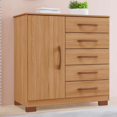 Imagem de Comoda Itaipú New  1 Porta e 5 Gavetas 100% em MDF Tuboarte