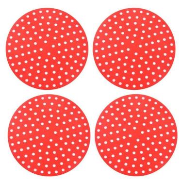 Imagem de Kit 4 Tapetes Airfyer Protetor Silicone Antiaderente 19Cm