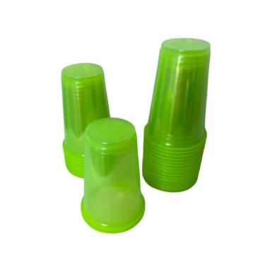 Imagem de Copo Neon Festa Balada Com 500Un Premium Reforçado 300Ml