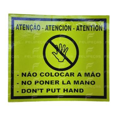 Imagem de Decalque (Atenção não colocar a Mão) TC8 TC11 TC11S TC12 TC12S TC14 TC