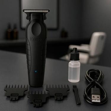 Imagem de Maquina Kemei Recarregável Para Corte Fino - Relet