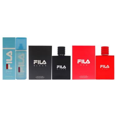Imagem de Conjunto de 3 peças de perfume Fila Black EDT para homens de 100 ml