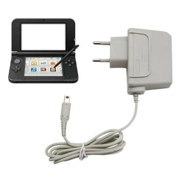 Imagem de Carregador AC para Nintendo 3DS XL, New 3DS, 2DS, DSi, Adaptador de Energia Bivolt 110-220V, Cabo de Alimentação, Branco