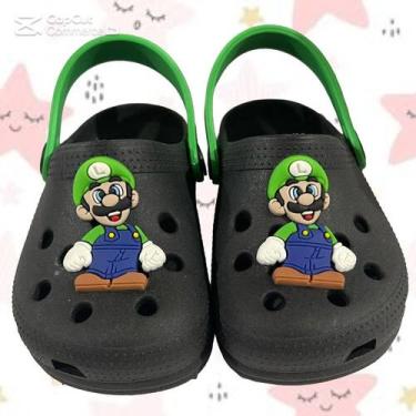 Imagem de Sandália Infantil Masculina Babuche Estampa do Luigi Leve e Confortáve