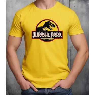 Imagem de Camiseta Camisa Algodão Adulto Feminina Masculina Filme Dinossauro Jur