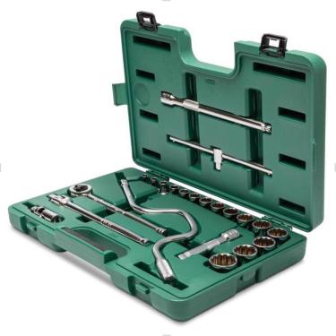 Imagem de Jogo De Soquetes Estriados 22 Peças 1/2 Pol. St09088Sj Sata