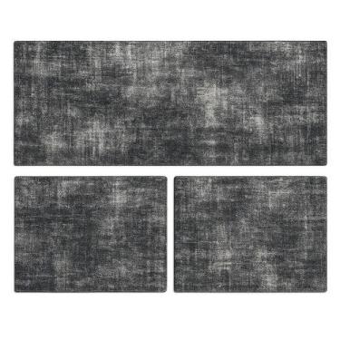 Imagem de Kit Passadeira Tapete Cozinha 3 Peças Antiderrapante Decorativo Confor