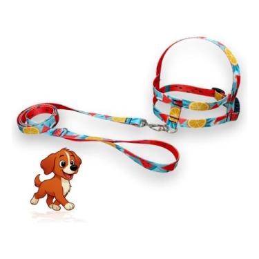 Imagem de Peitoral Coleira Com Guia Passeio Pet Para Cães Cachorro N0 - Lari Pet