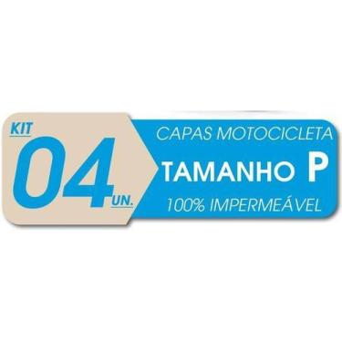 Imagem de 04 Capas Cobrir Moto Impermeável Proteção Uv P Mega Desconto