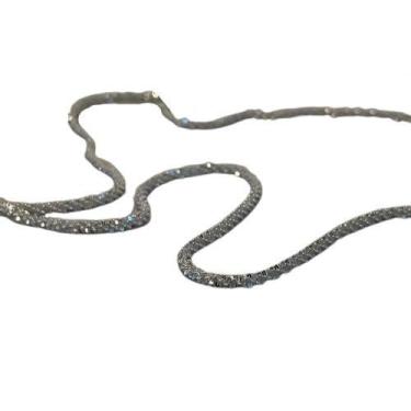 Imagem de Colar Feminino Brilhante Prata 925 Com Caixa Presente Dia Dos Namorado