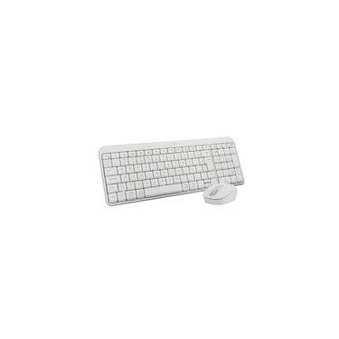 Imagem de Kit Teclado e Mouse Sem Fio Logitech MK250 Compacto, Mouse Ambidestro, Bluetooth, ABNT2, Compatível PC e Mac, Branco - 920-013517