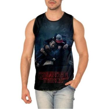 Imagem de Camiseta Regata Stranger Things Ref:237 - smoke, Preto, M