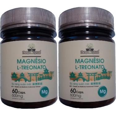 Imagem de KIT 02 MAGNESIO L-TREONATO 600MG FOLHAS E RAIZES