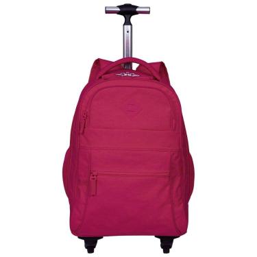 Imagem de Mochila Carrinho 4 Rodas 2 Em 1 Sestini Rolling Crinkle Rosa