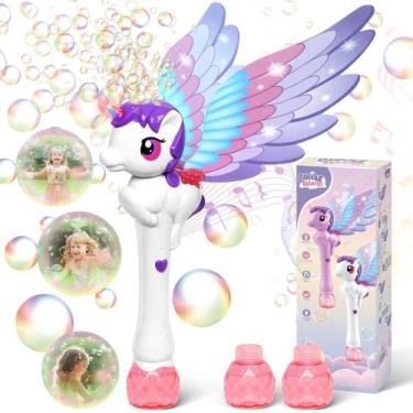 Imagem de Varinha Bubble Wands Dolanus Unicorn Princess para crianças de 3 a 6 a