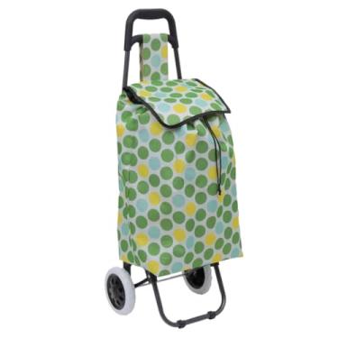 Imagem de Carrinho de compras de supermercado multifuncional,capacidade de 30 kg,carrinho de compras dobrável(Bolinhas)