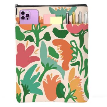 Imagem de Livros florais amantes presentes à prova d'água flor livro manga livro botânico livro protetor com zíper e bolso frontal livros capa capa capa para mulheres irmã aniversário leitura livros presentes