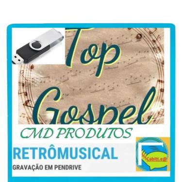 Imagem de Pen drive 8gb com Músicas = Top Gospel (mp3) Em Pastas