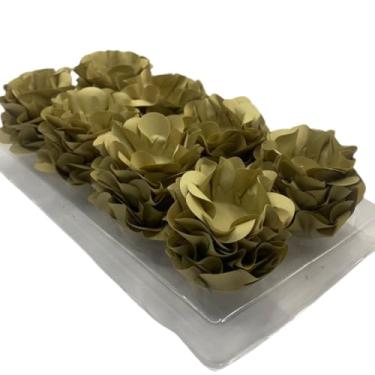 Imagem de Kit com 120 Forminhas para Doces Finos em Formato de Flor – Linha Style Elegante – Ideal para Casamentos, Aniversários e Festas Sofisticadas(Mocha)