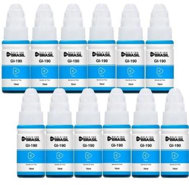 Imagem de Kit 12 Tintas Para G3110, G3111, G4100 G2100 G2110 Gi-190 - Bulk Ink D