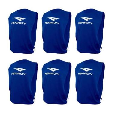 Imagem de Kit 6 Coletes Penalty Juvenil, Azul royal, Único