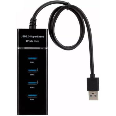 Imagem de Hub Usb 3.0 Extensor 4 Portas Led Indicador High Speed Hd