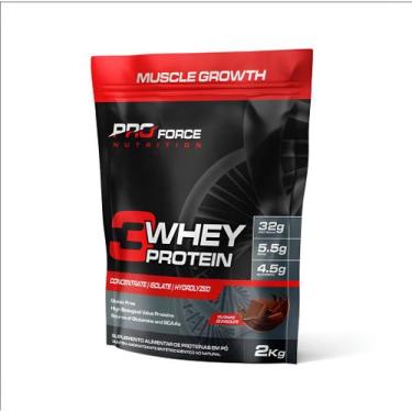 Imagem de Whey Protein Com 32g De Proteína 2kg - Pro Force Nutrition, Morango
