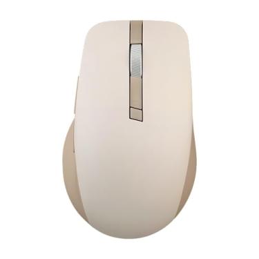 Imagem de ASUS Mouse sem fio SmartO Silent Plus – BT/2,4 GHz, 4200 DPI, destro, design ergonômico de baixo perfil, interruptores silenciosos, portátil, economia de bateria, personalização de software – leite de