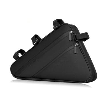 Imagem de Diydeg Bolsa Triangular para Bicicleta, Bolsa de Armazenamento para Quadro de Bicicleta de 2,3L para Armazenamento de Quadro de, Triangular para, Pacote (40,5 * 4 * 29)