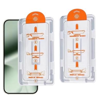 Imagem de Película protetora de tela de privacidade com 2 peças de vidro temperado para Google Pixel 10 Pro/10/9 Pro/9 resistente a arranhões, película de dureza 9H com ferramenta de alinhamento, kit de fácil