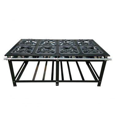 Imagem de Fogão 8 Bocas 40x40 Duplo Centro Baixa Pressão - Cefaz C Cfzg-159 P10 Gold