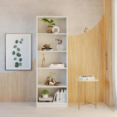 Imagem de Estante Multiuso 5 Nichos Mileto Branco - DRD, Branco