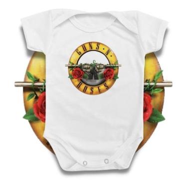 Imagem de Body Roupa De Bebê Música Banda Guns Rock Menino Menina - Borizinho Ba