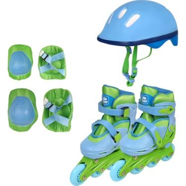 Imagem de Bel - Patins 3 em 1 Roller 4 Rodas Tri-line Quadri-line Dino (tam. 33-36)