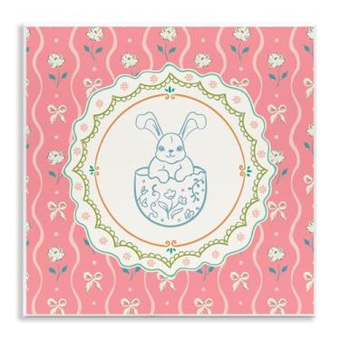 Imagem de Stupell Industries Arte de placa de parede Spring Bunny & Egg Shell, design por Angela Steahling, 12 x 12
