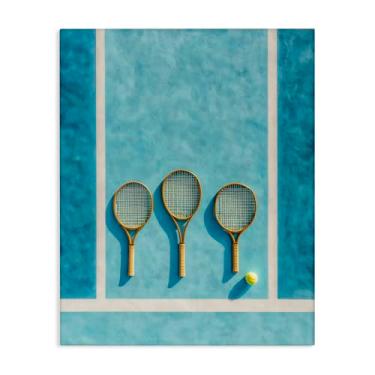 Imagem de Stupell Industries Arte de parede em tela trio de raquete de tênis, design por Franklyn Gregory, 76 x 61 cm