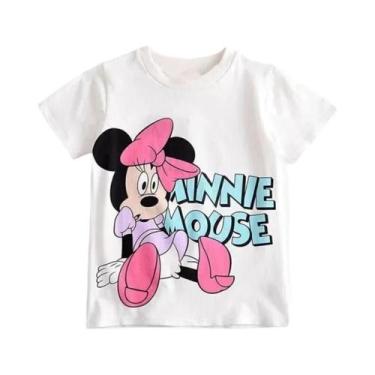 Imagem de Camiseta Minnie para Bebês - Manga Curta, Gola O e Estampa Linda, 3T (