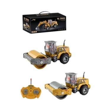 Imagem de Caminhão RC Elétrico 4x4 Para Crianças Escavadora Bulldozer Roladora D