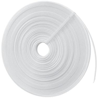 Imagem de 40 metros de barbatanas de poliéster branco para costura, espartilho flexível para confecção de roupas, roupas de noiva, fantasias, vestidos sem alças e projetos de artesanato, 1/2 polegada de largura