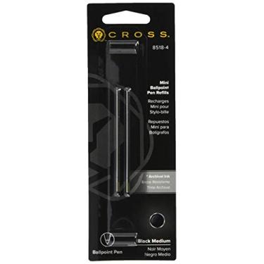 Imagem de Cross Recarga Para Caneta Esferográfica À Base De Óleo, Média 8518-4, Preta, Conjunto Com 6