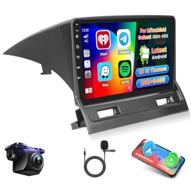Imagem de Rádio veicular para Mitsubishi Galant 2003-2012, Android 15, carro, estéreo, sem fio, carplay, Roinvou de 9 polegadas, para rádio Bluetooth Galant, Android, automático, WiFi, GPS, 2G, RAM, 64G ROM