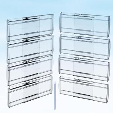 Imagem de SPEREELER Pacote com 8 divisórias de gaveta ajustáveis para roupas, 15 cm de altura, expansível de 30 a 50 cm, separadores de plástico de policarbonato para cômoda/quarto/banheiro/cozinha